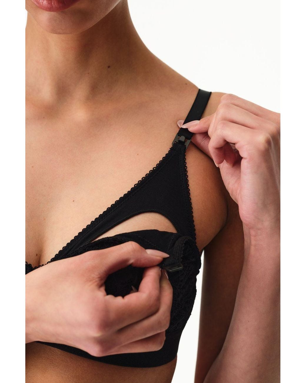 Penti Black Lace Mama Floral Padded Bra