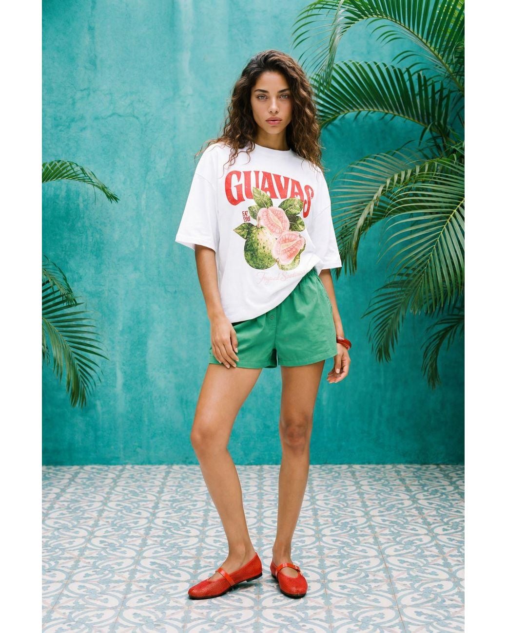 Boohoo Green Nylon Boxer Style Runner Shorts