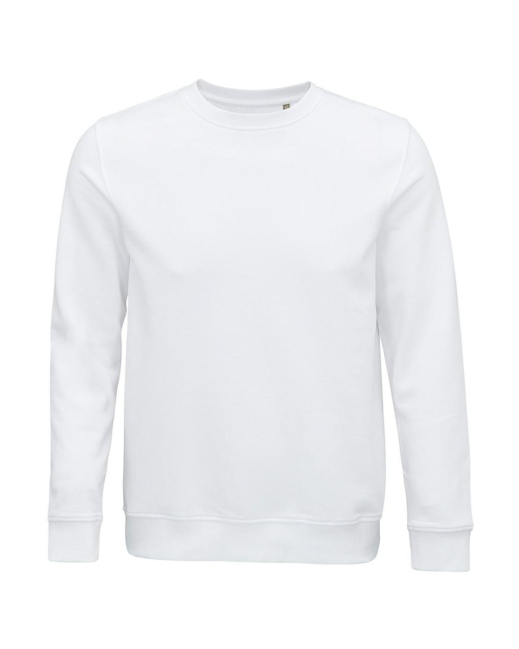 Sol's White Adult Comet Organic Sweatshirt
