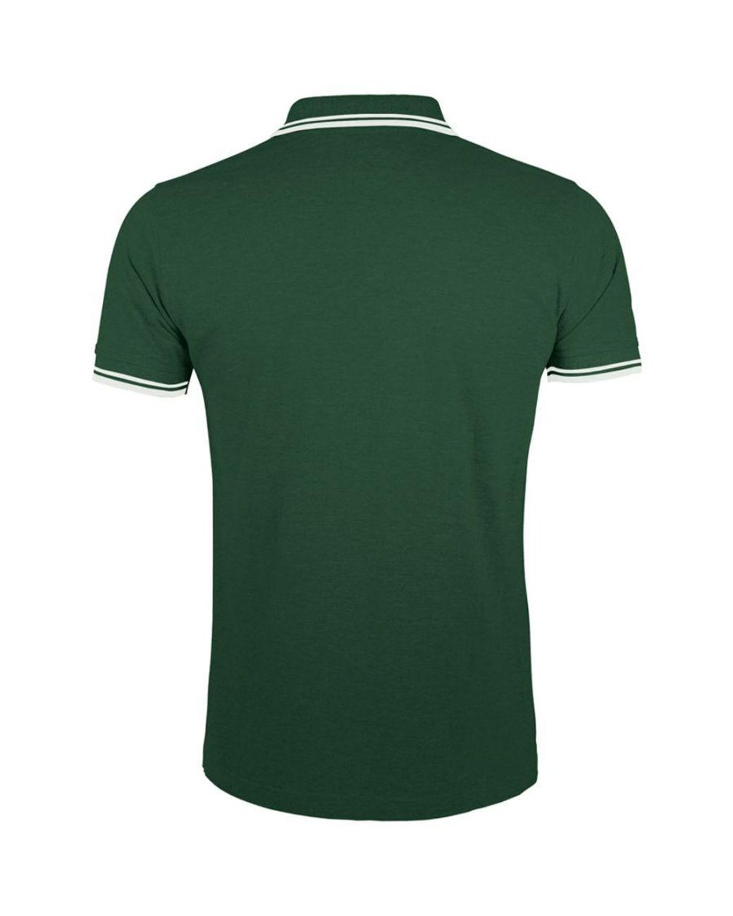 Sol's Green Pasadena Tipped Short Sleeve Pique Polo Shirt (Forest/ for men