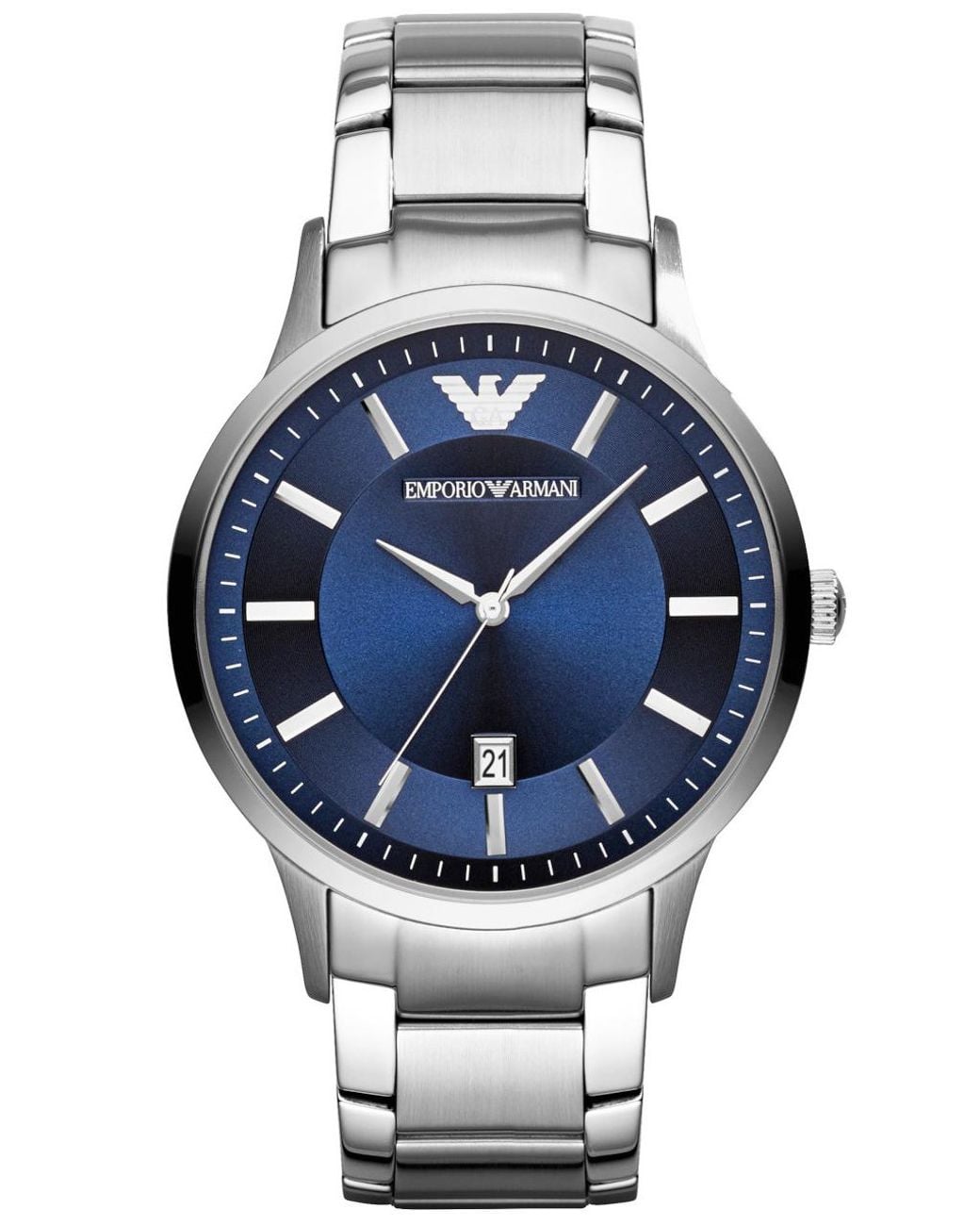 Emporio Armani Gray Renato Watch Ar11180 Stainless Steel (Archived) for men