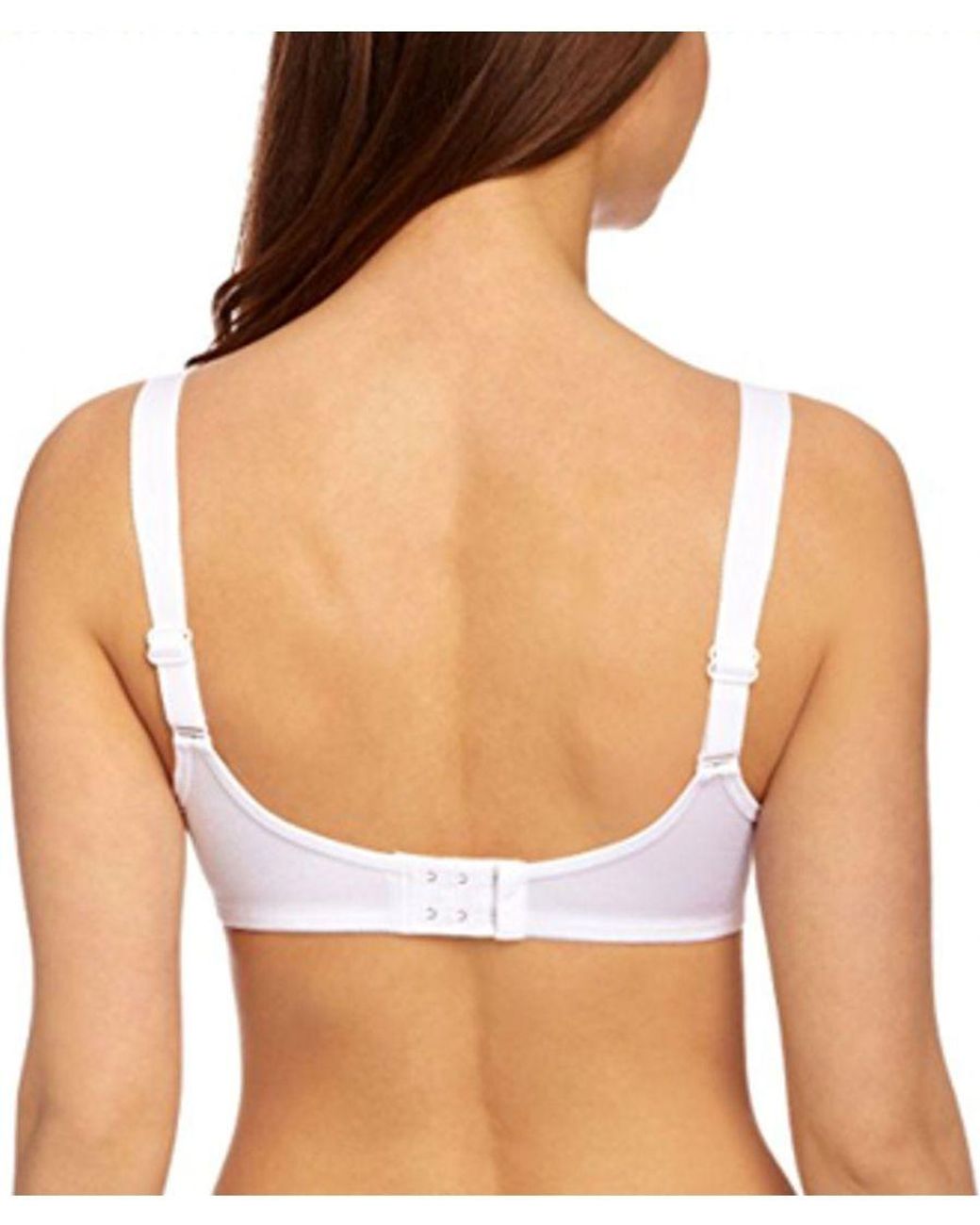Triumph White Doreen + Cotton 01 N Non Wired Full Cup Bra