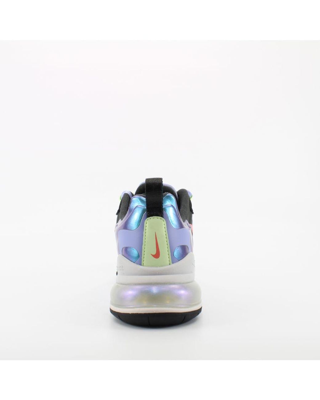 Nike Blue Air Max 270 React Textile Lace Up Trainers Cu4818 001