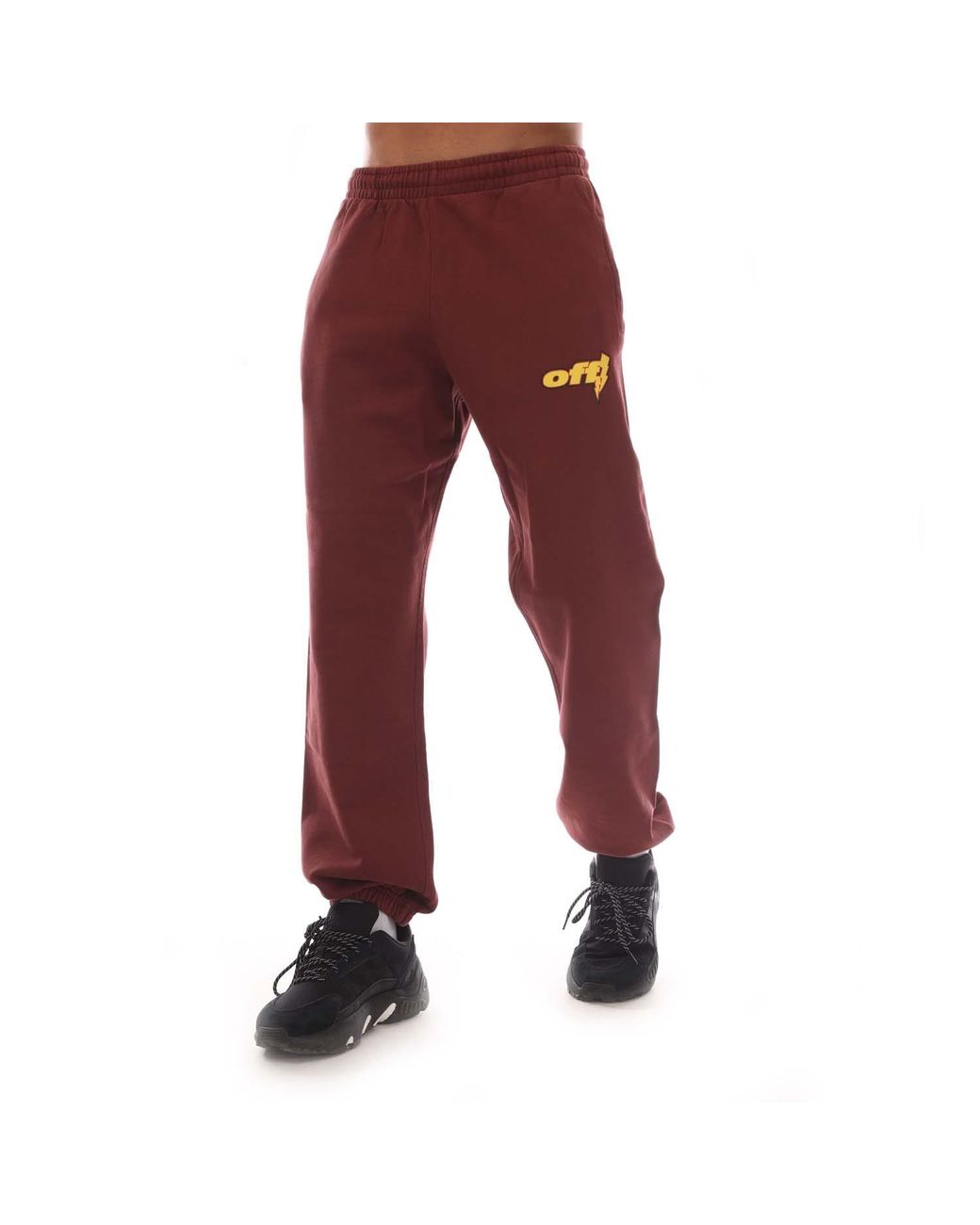 Off-White c/o Virgil Abloh Red Thunder Stable Slim Sweatpants for men