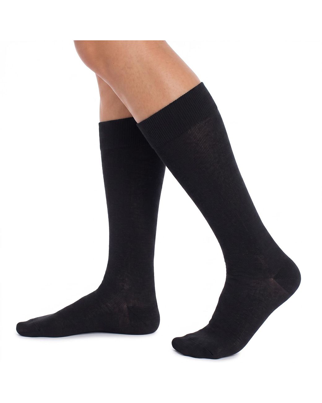 Pro Socks Black 6 Pairs Executive High-Top Seamless S17013 for men