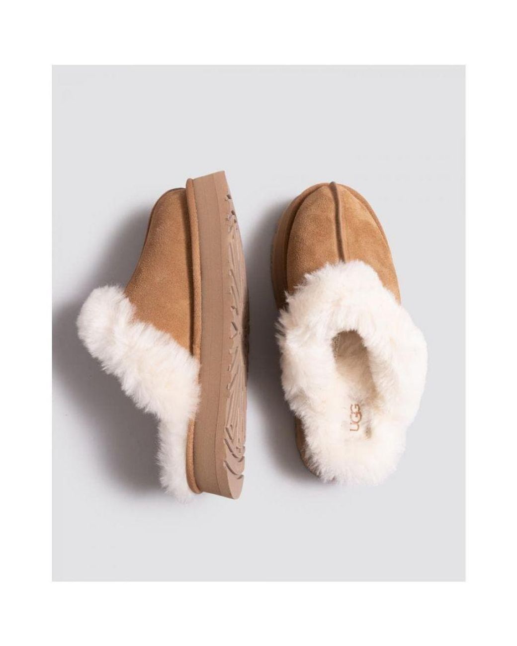 Ugg White Ugg Disquette Slipper