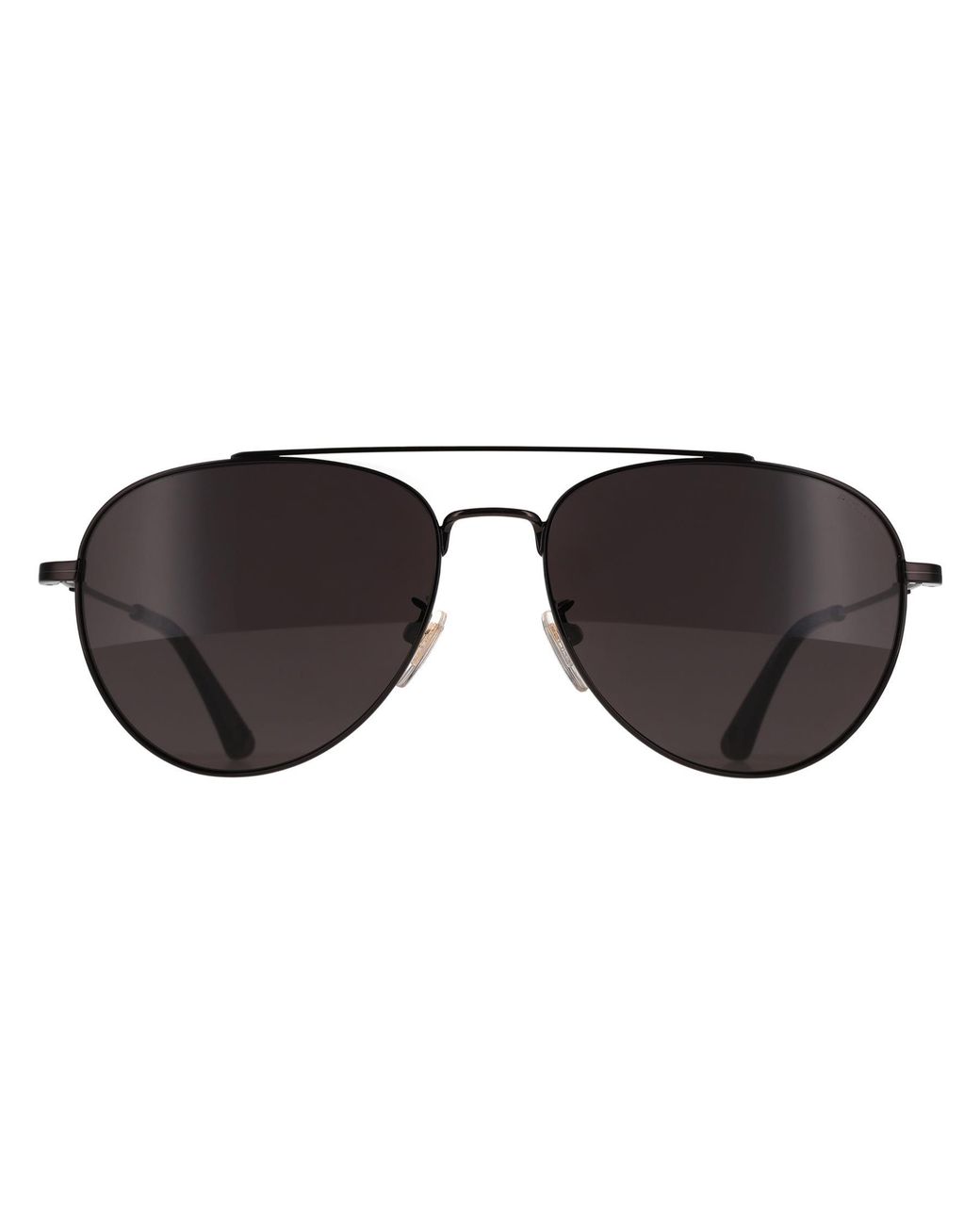 Police Black Aviator Shiny Splp20 Origins Lite Metal for men