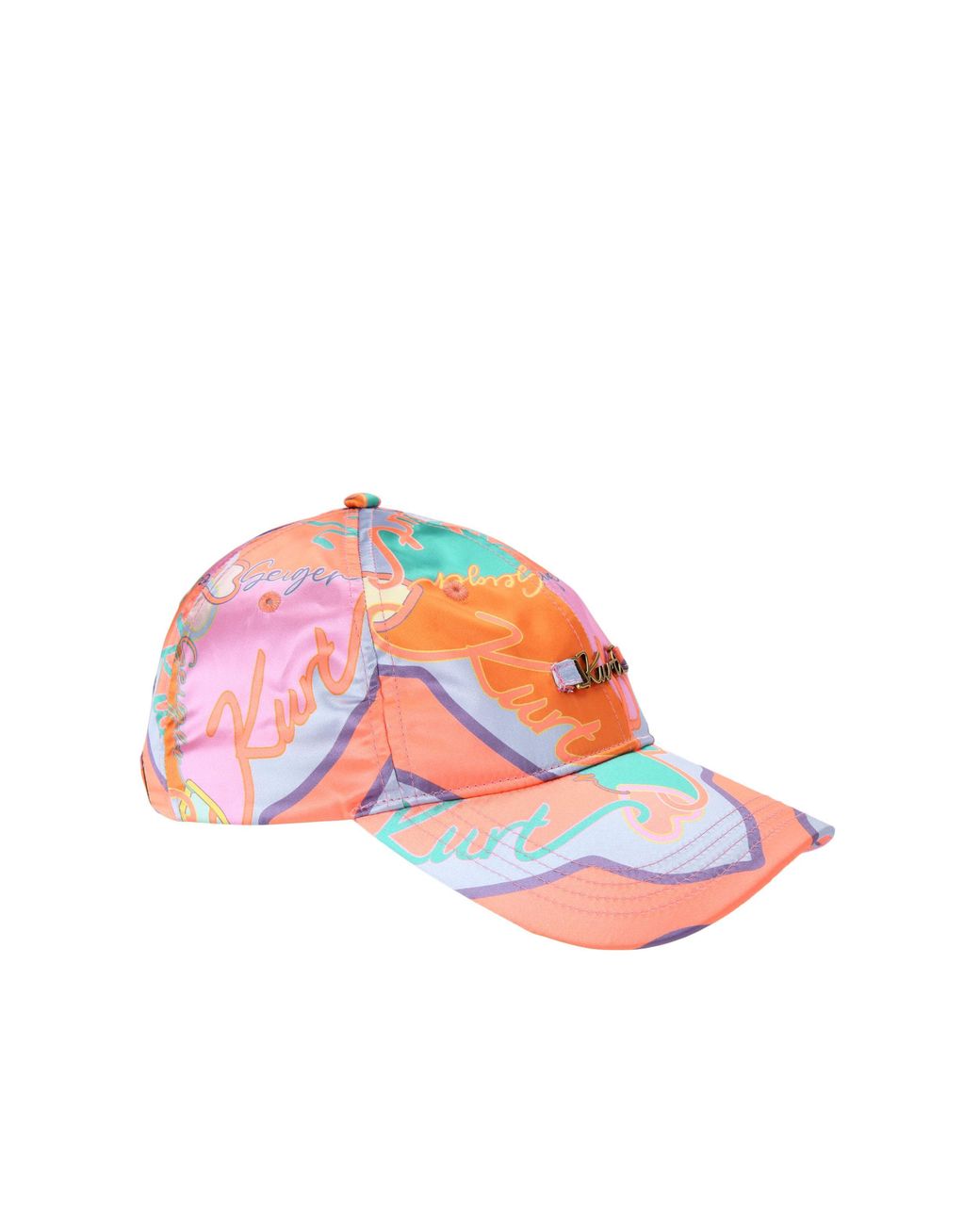 Kurt Geiger Pink Printed Cap Hat
