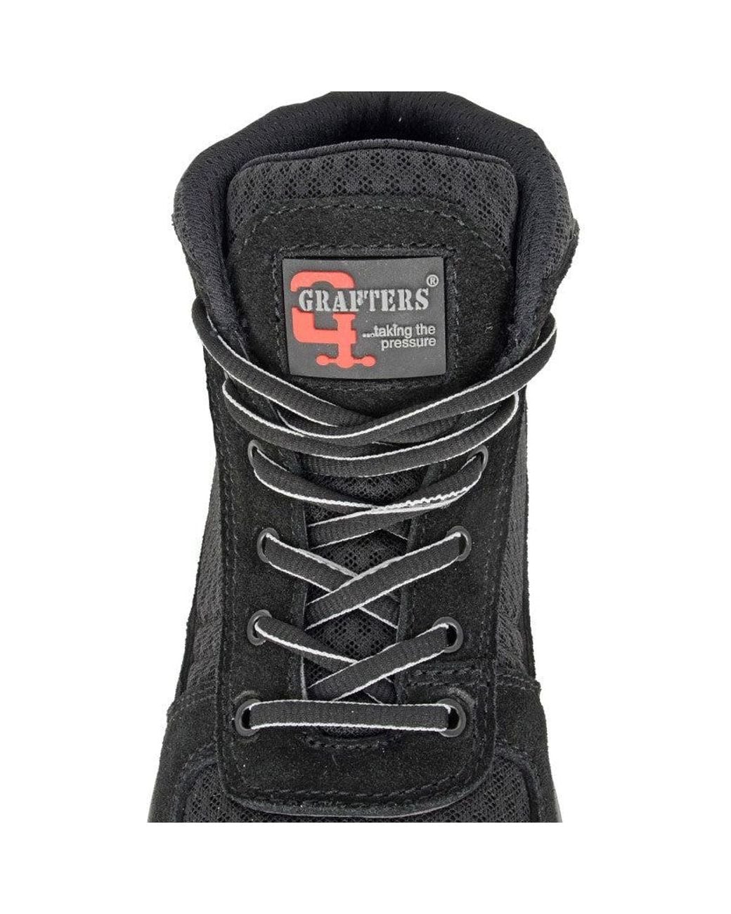 Grafters Black Terry Safety Boots Textile for men