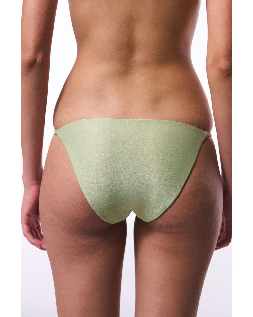 Penti Brown Mid-Waist Solid Bikini Bottoms