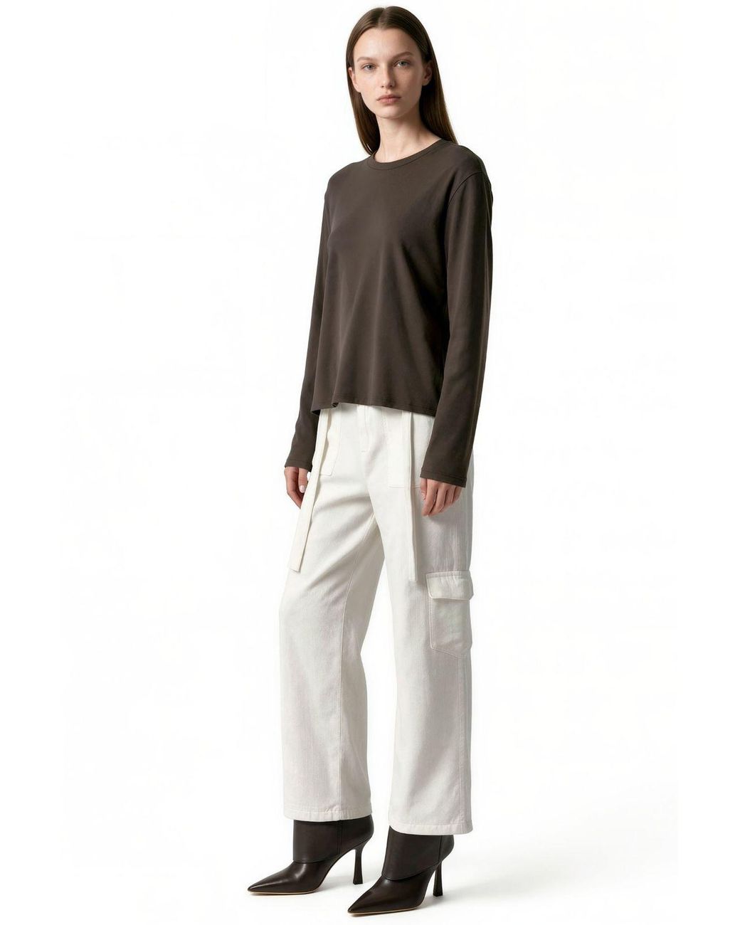 Busem Black Cotton Stretch Blouse