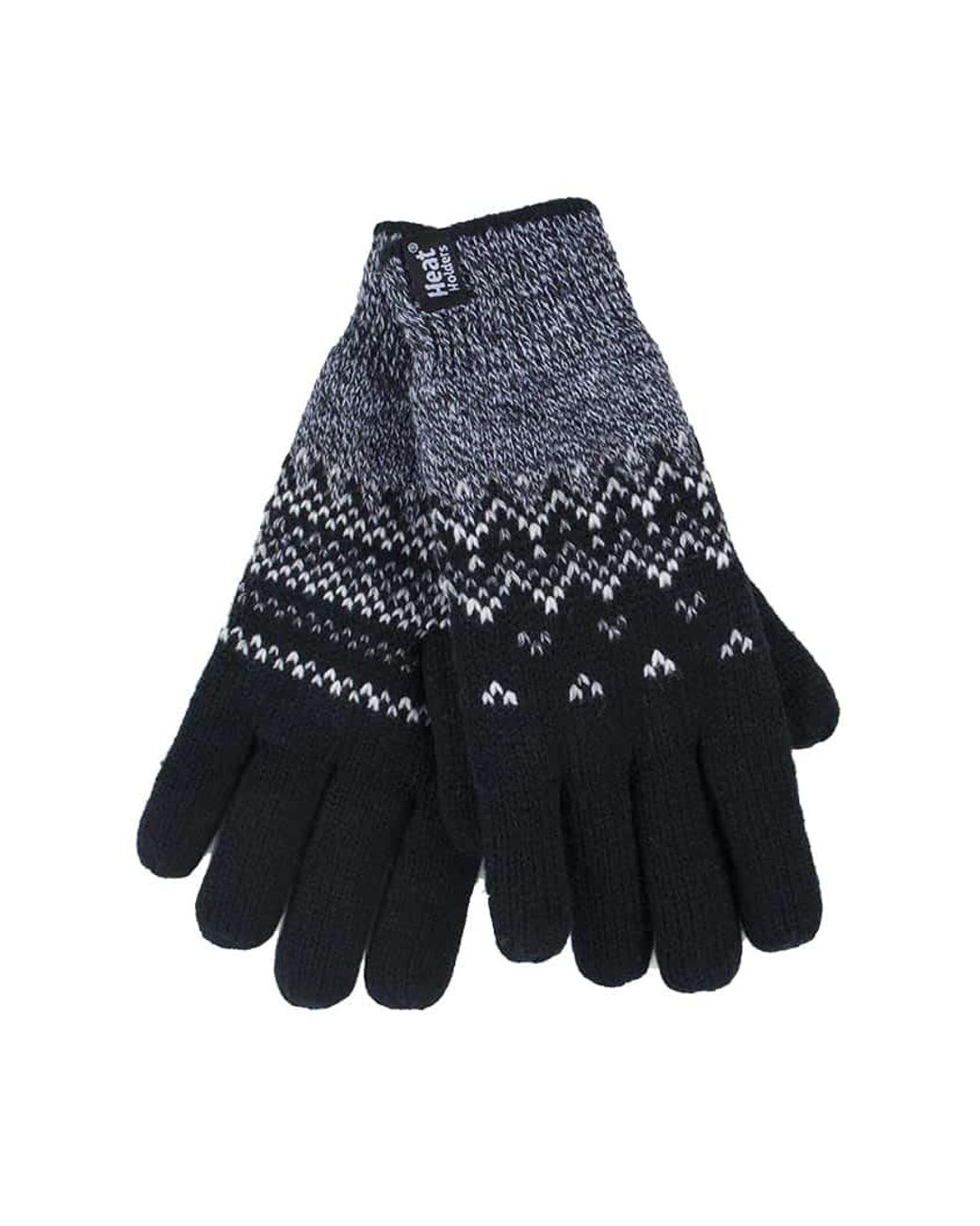 Heat Holders Blue Nordic Fleece Lined Thermal Gloves