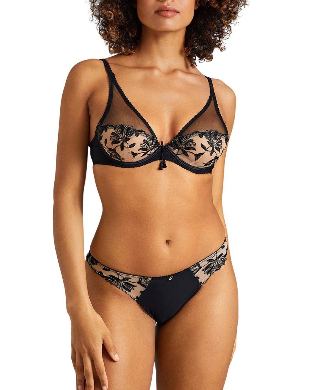 Aubade Blue Lovessence Italian Brief Noir