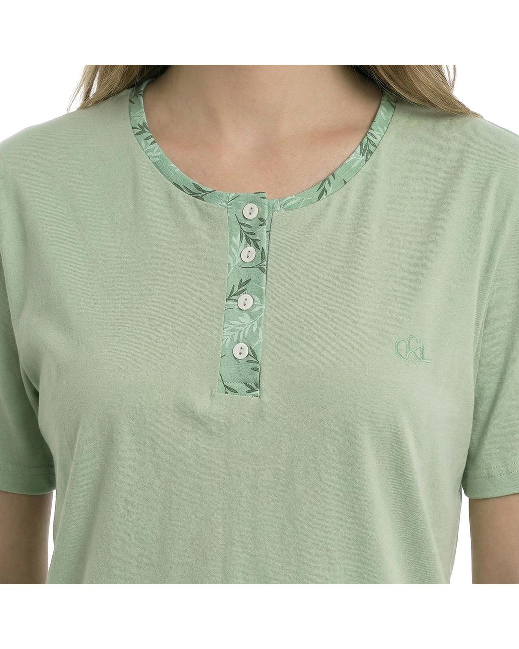 Kisses&Love Green Summer Short Sleeve Cotton Pyjamas Kl40000