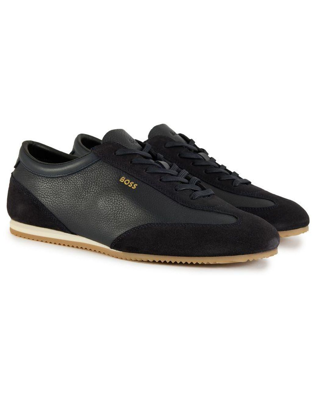 Boss Blue Lineor Lowp Trainers for men