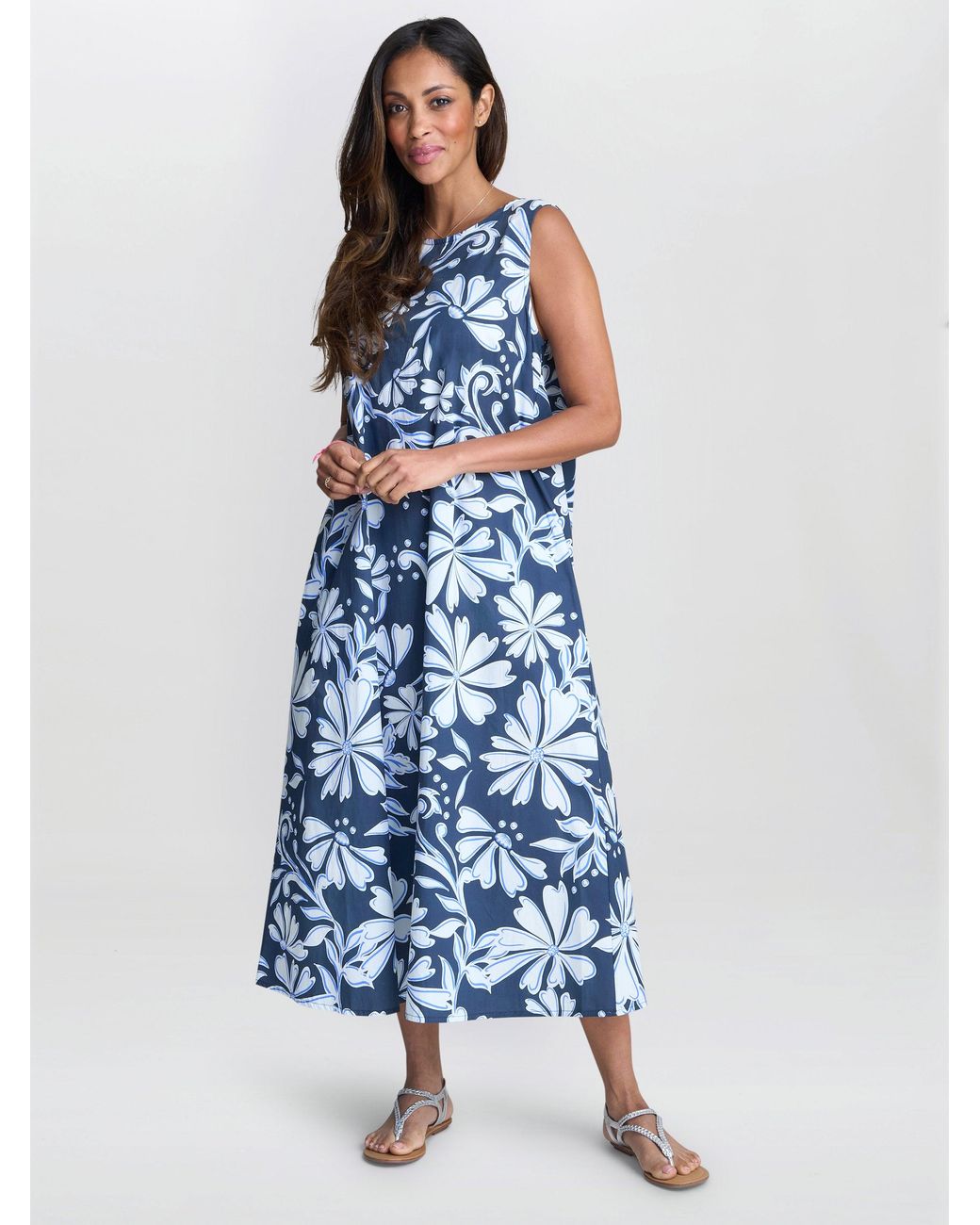 Gina Bacconi Blue Rory Tent Dress