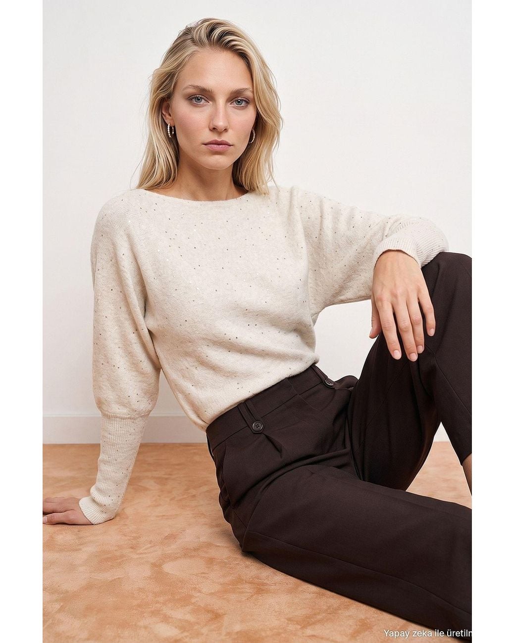 Dilvin Natural Knit Sweater