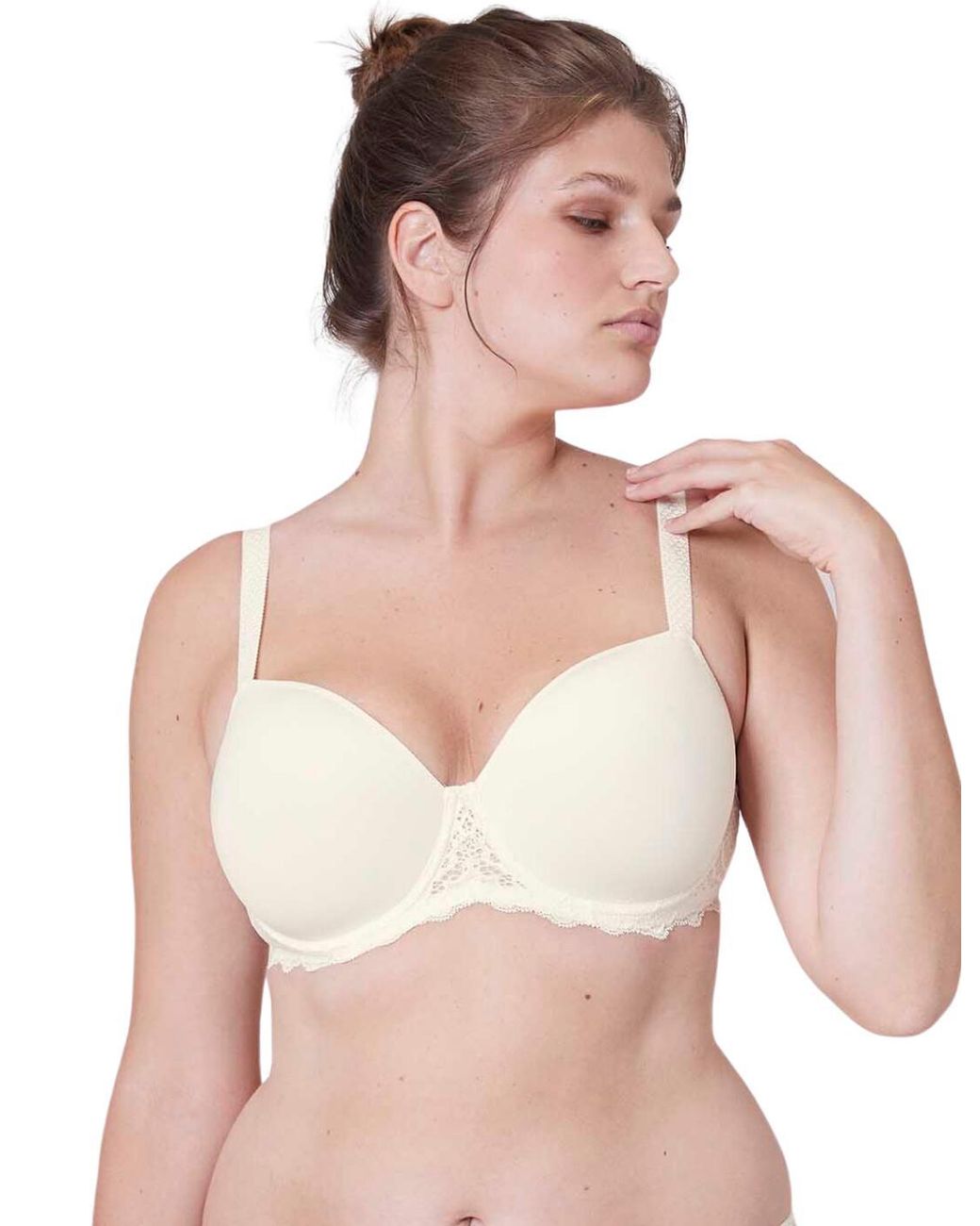 Simone Perele Pink 12A343 Caresse Spacer Plunge Bra