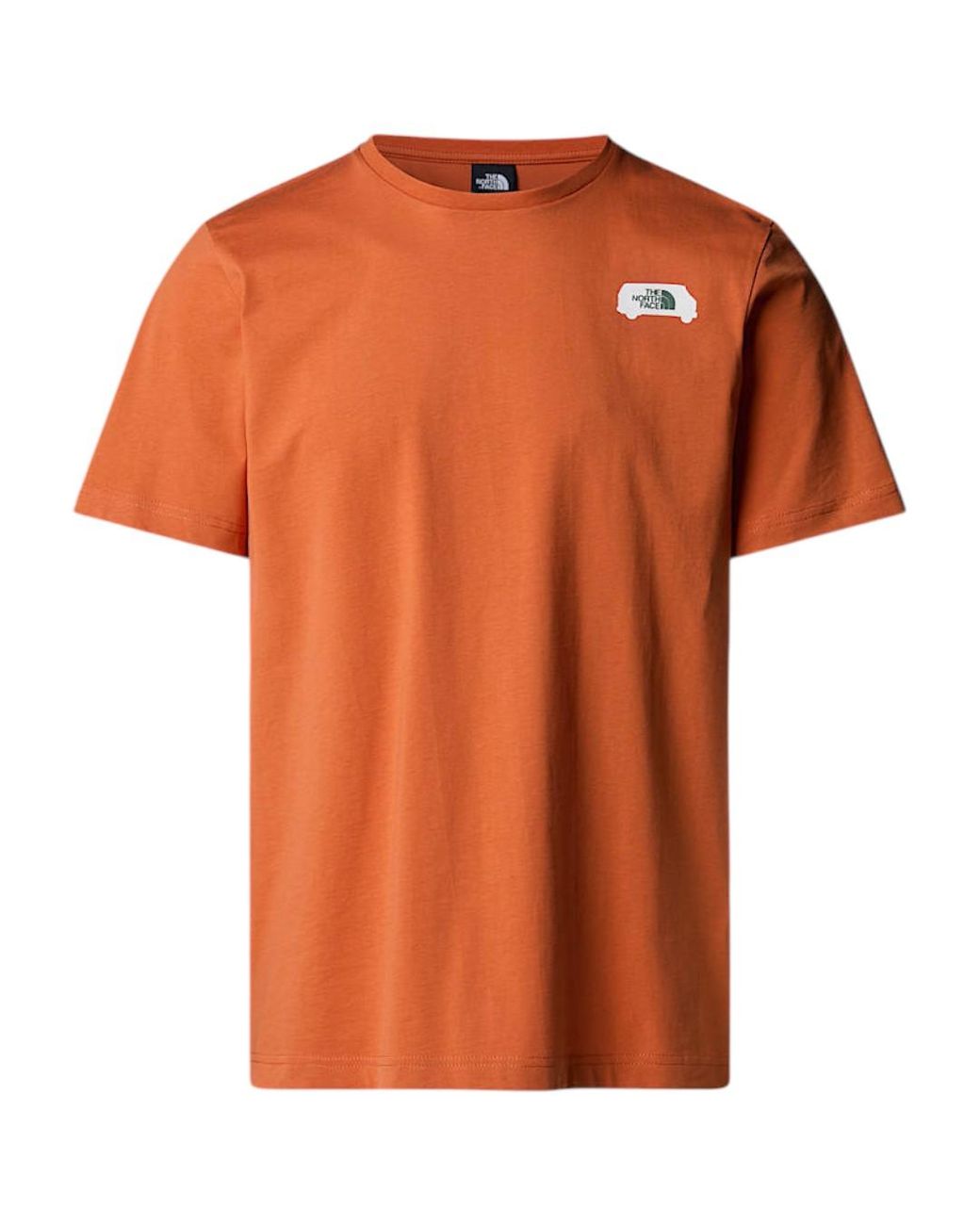 The North Face Orange Great Outdoors Graphic T-Shirt Iron Bronze for men