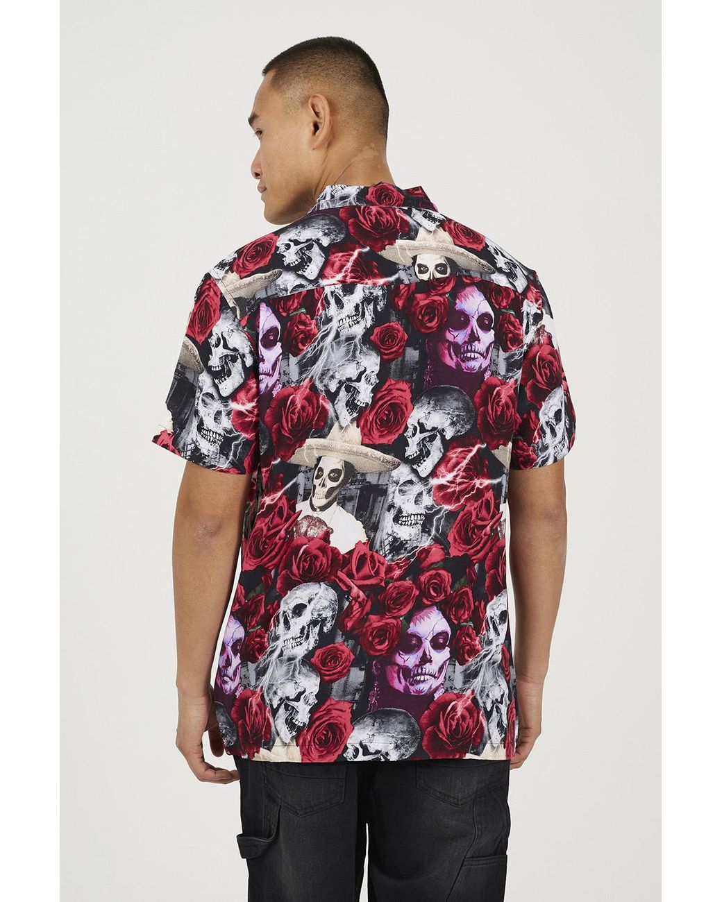 Brave Soul Red Printed Shirt for men
