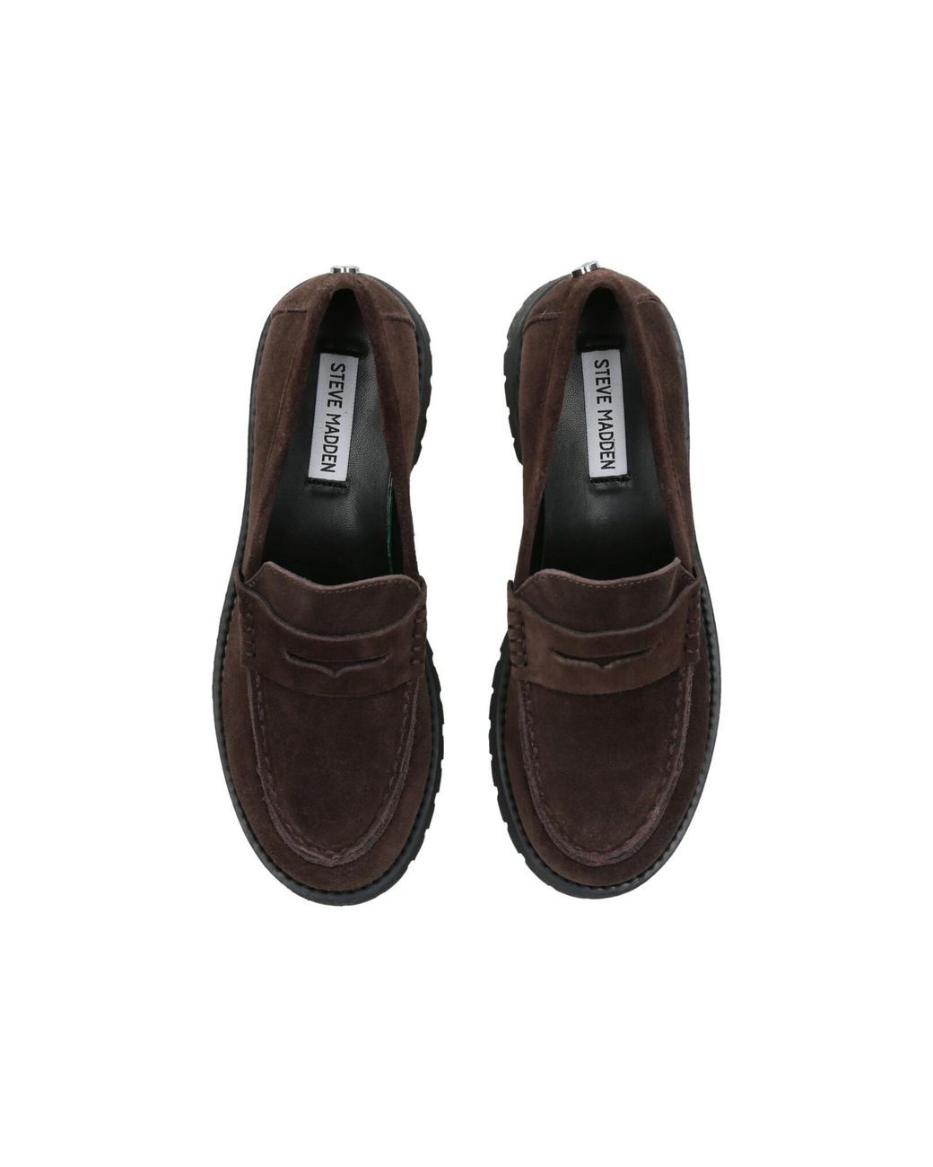 Steve Madden Black Suede Langsten Loafers