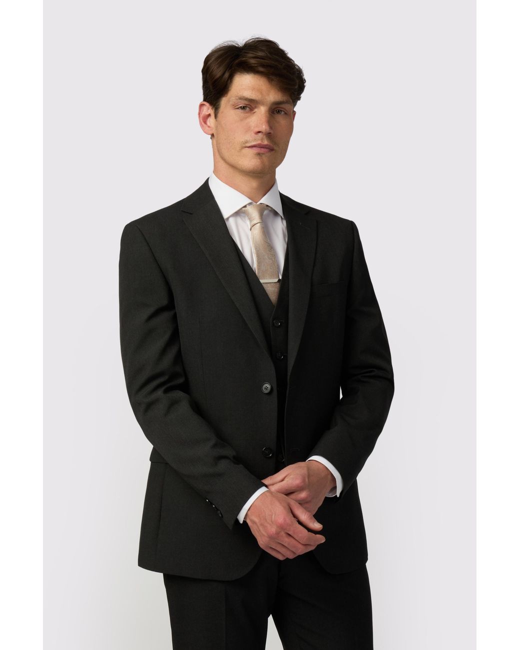 Limehaus Black Regular Fit Jacket for men