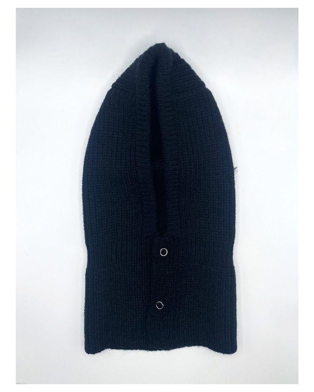SVNX Blue Knitted Balaclava With Snap Fastening