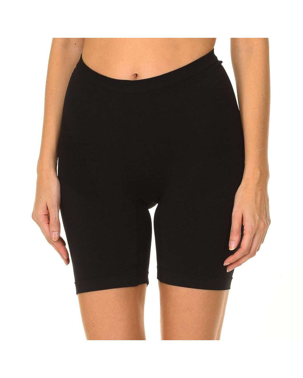 Intimidea Black Silhouette Extra Modeling Shorts Microfiber Fabric 410522
