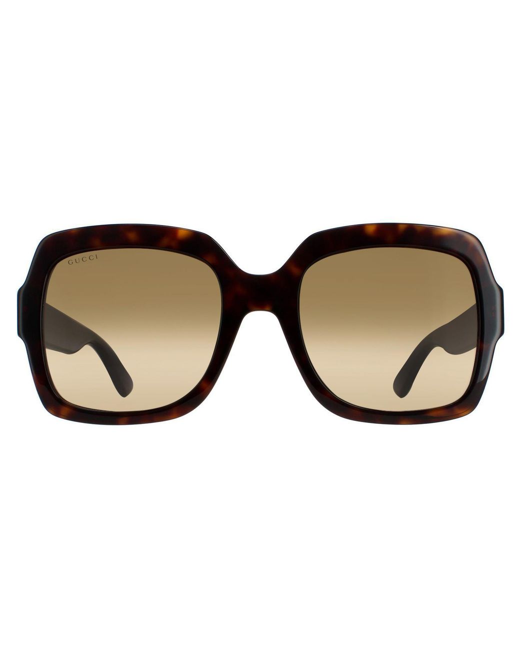Gucci Brown Square Havana Glitter And Gradient Gg0036Sn
