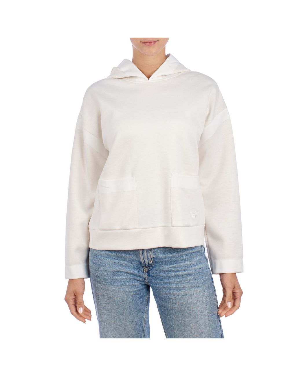 Emporio Armani White 3K2M7K Hoodie