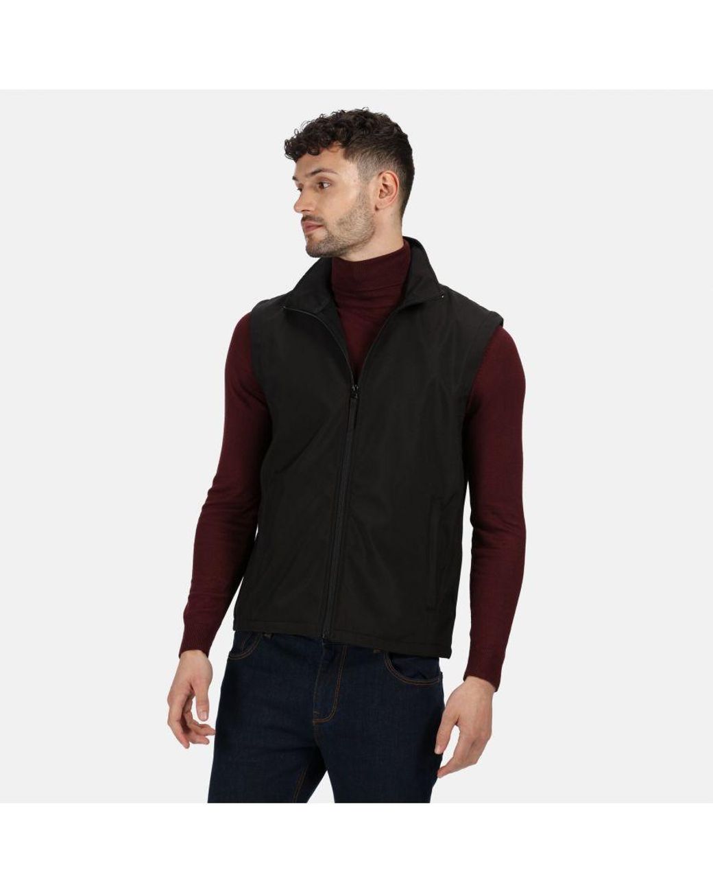 Regatta Black Professional Classic Lightweight Softshell Bodywarmer for men