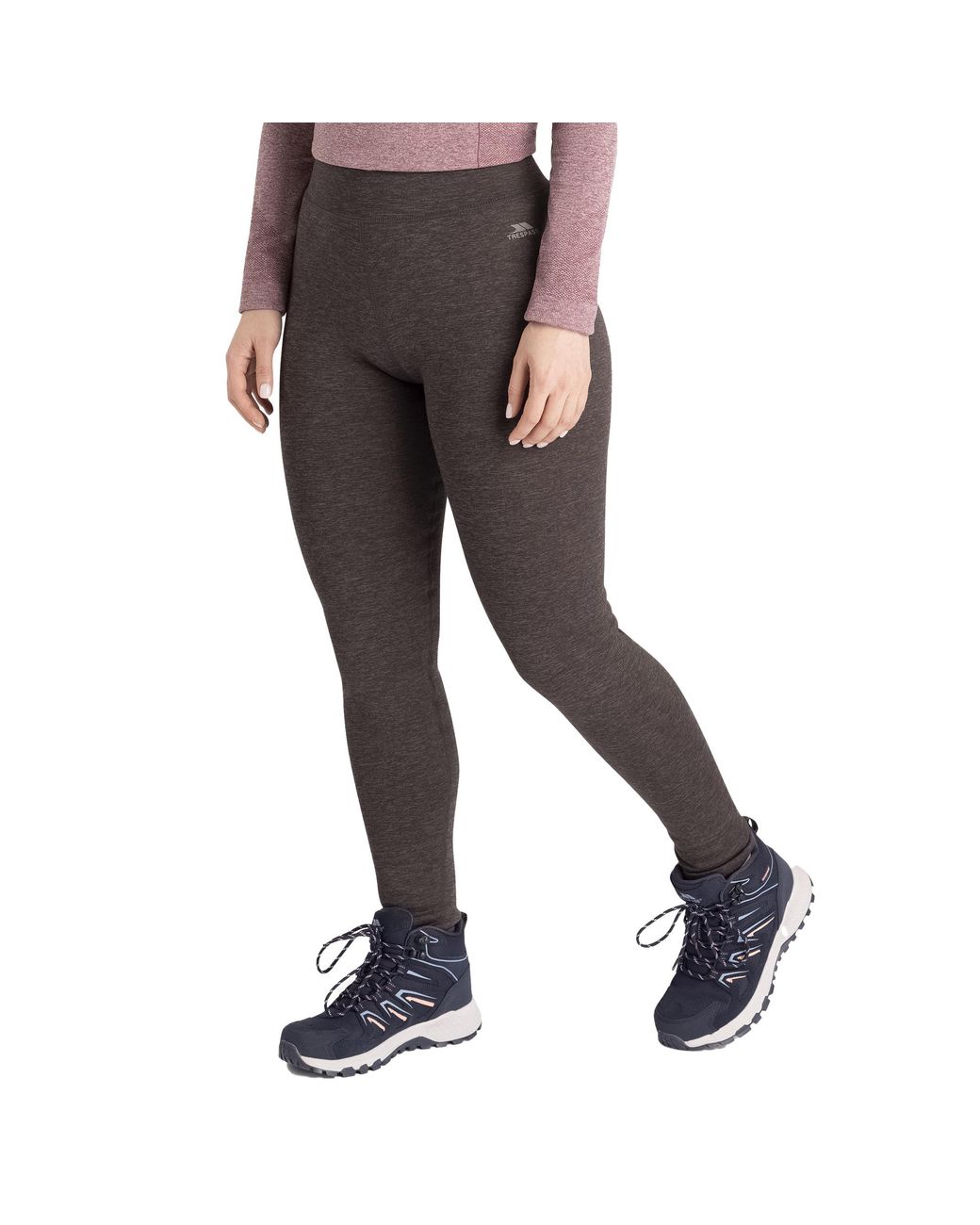 Trespass Black Ladies Fuzzy Sherpa Leggings Marl)