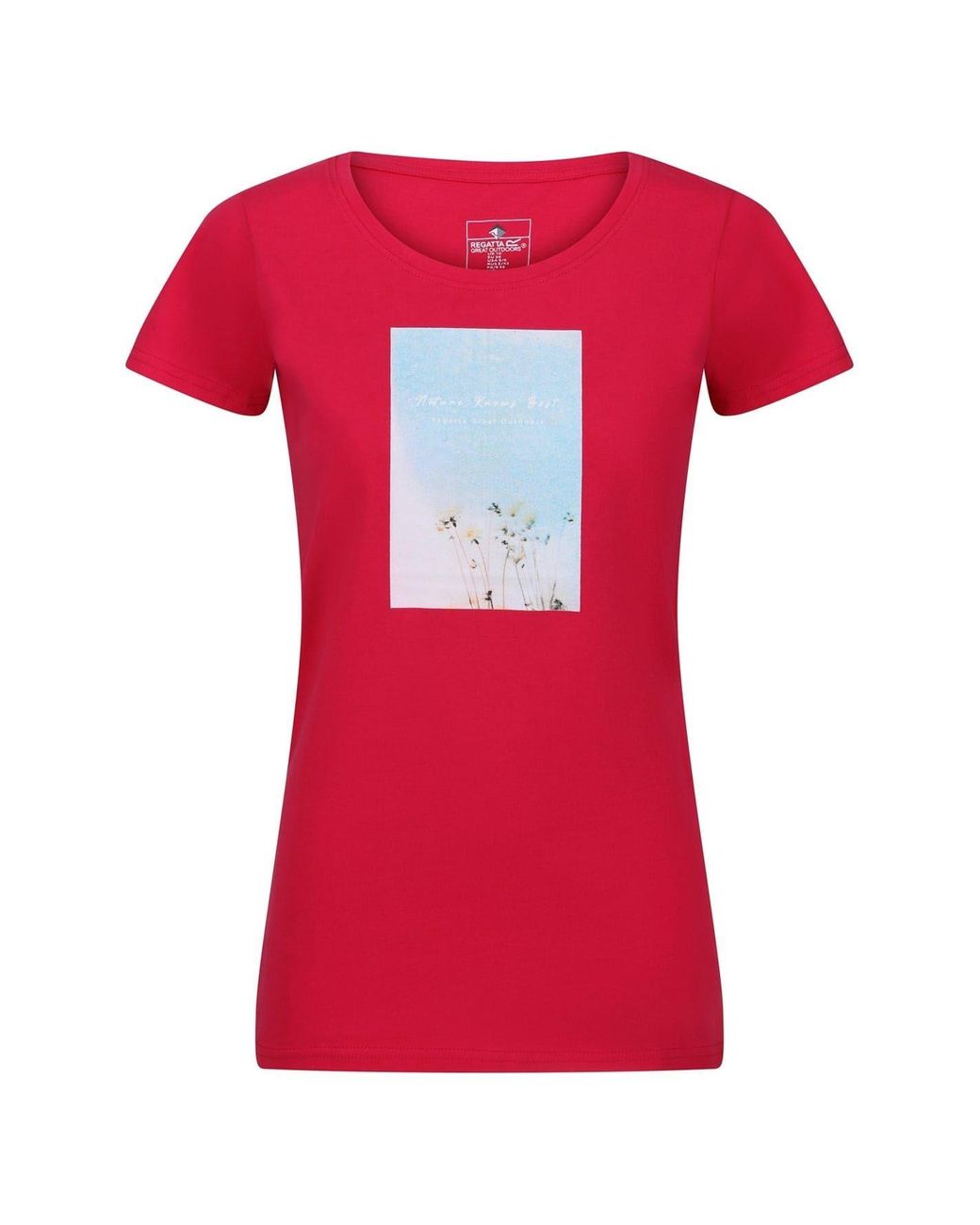 Regatta Red Regular Fit Scoop Neck T-Shirt