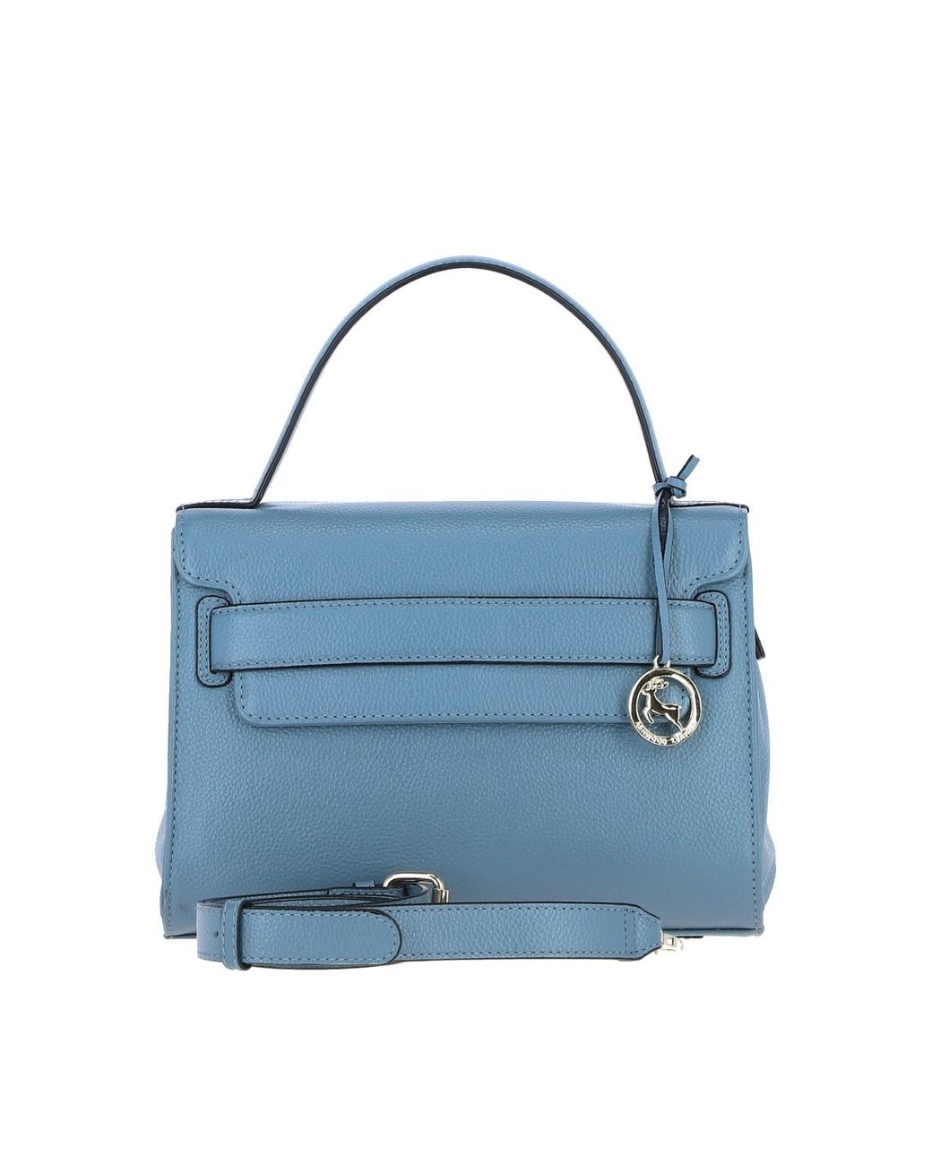 Ashwood Leather Blue 'Ardora' Real Handbag With Detachable Crossbody Strap