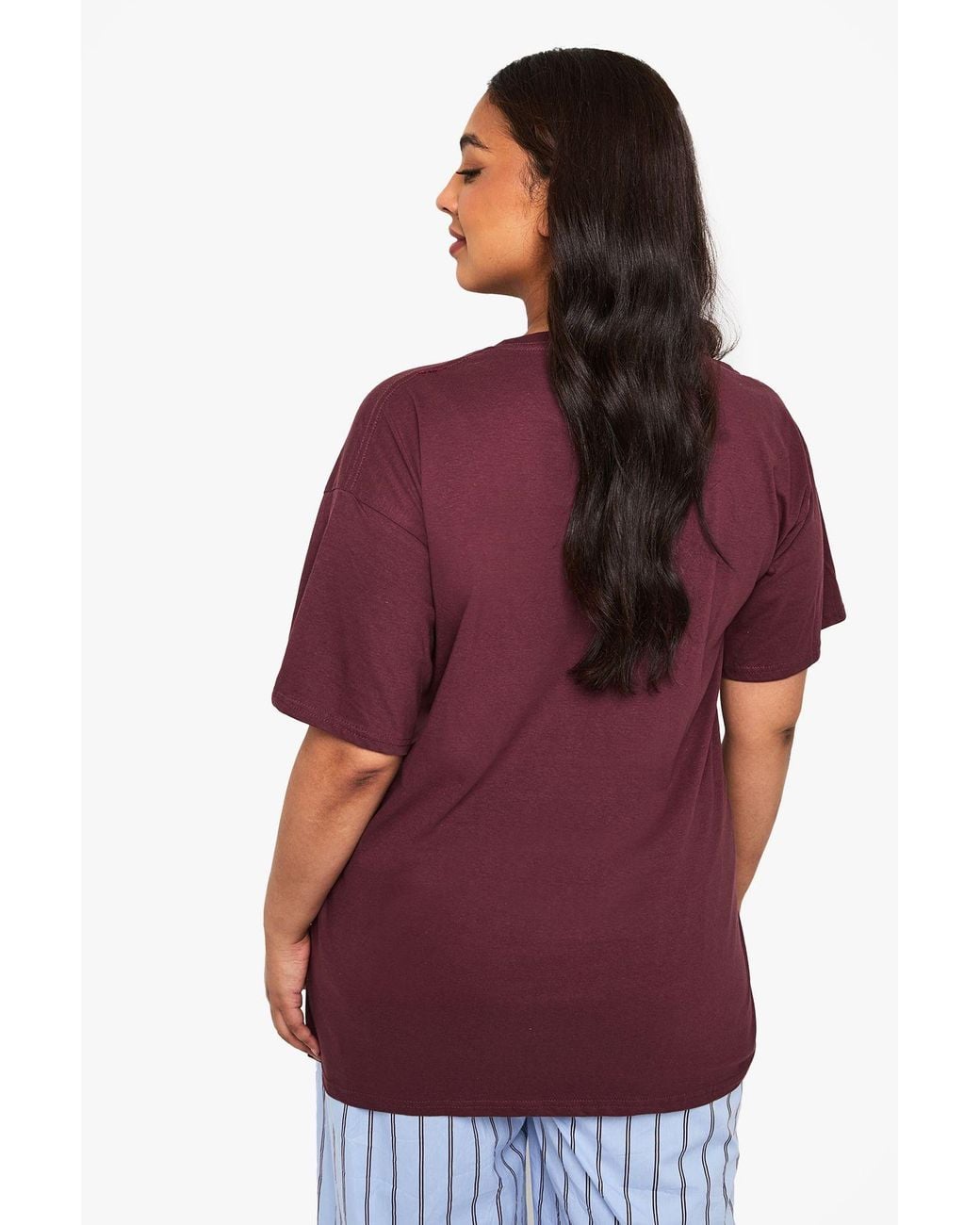 Boohoo Red Plus Nevada Dahlias Printed T-Shirt