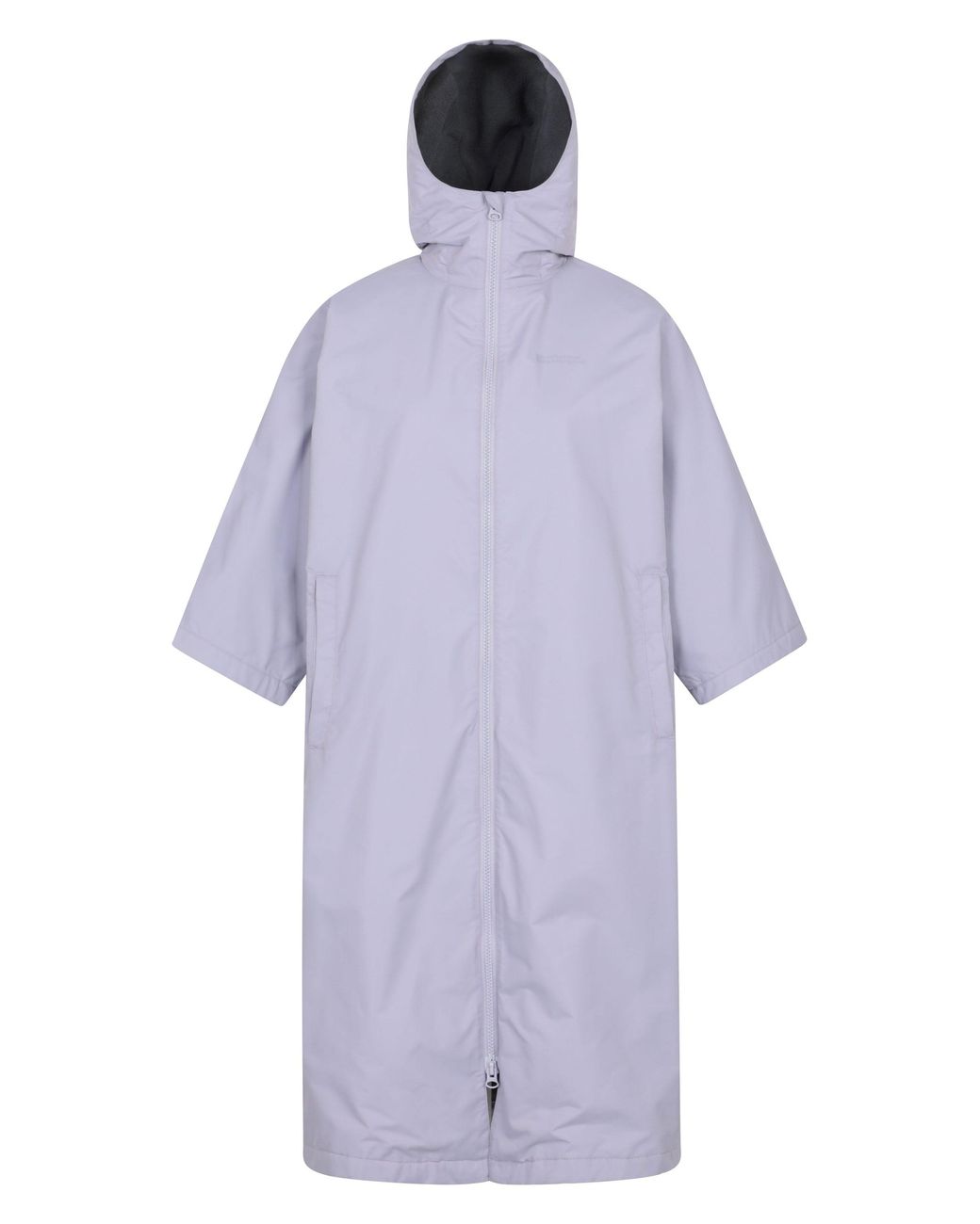 Mountain Warehouse Purple 'Coastline' Water Resistant Changing Robe Fleece Lined Hood Surf Poncho