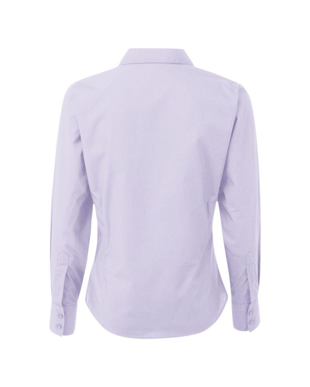 PREMIER Purple Ladies Poplin Long-Sleeved Blouse