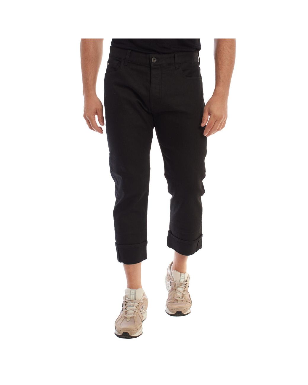 Emporio Armani Black 3K1J70 Straight Jeans for men