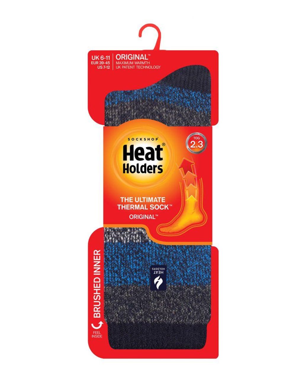 Heat Holders Blue Extra Thick Thermal Socks For Winter for men