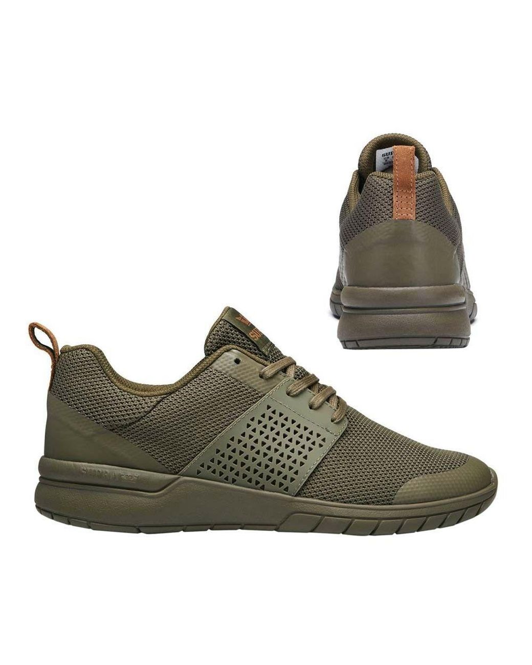 Supra Green Scissor Lace Up Casual Running Trainers 05669 365 B35B for men
