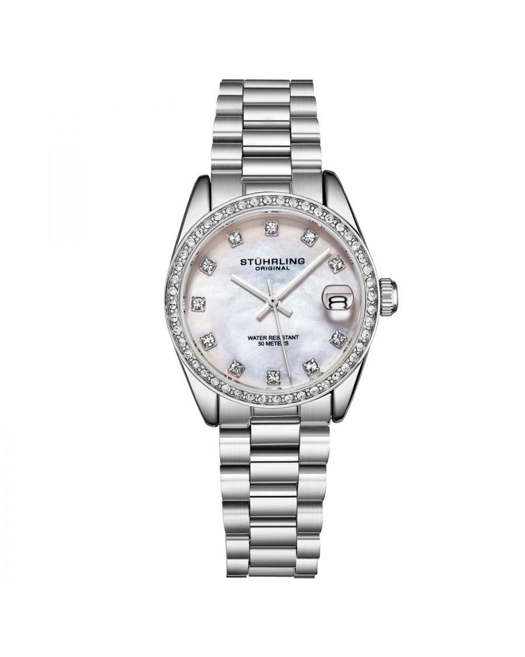 Stuhrling White Lineage 3936 Quartz 31Mm Fashion