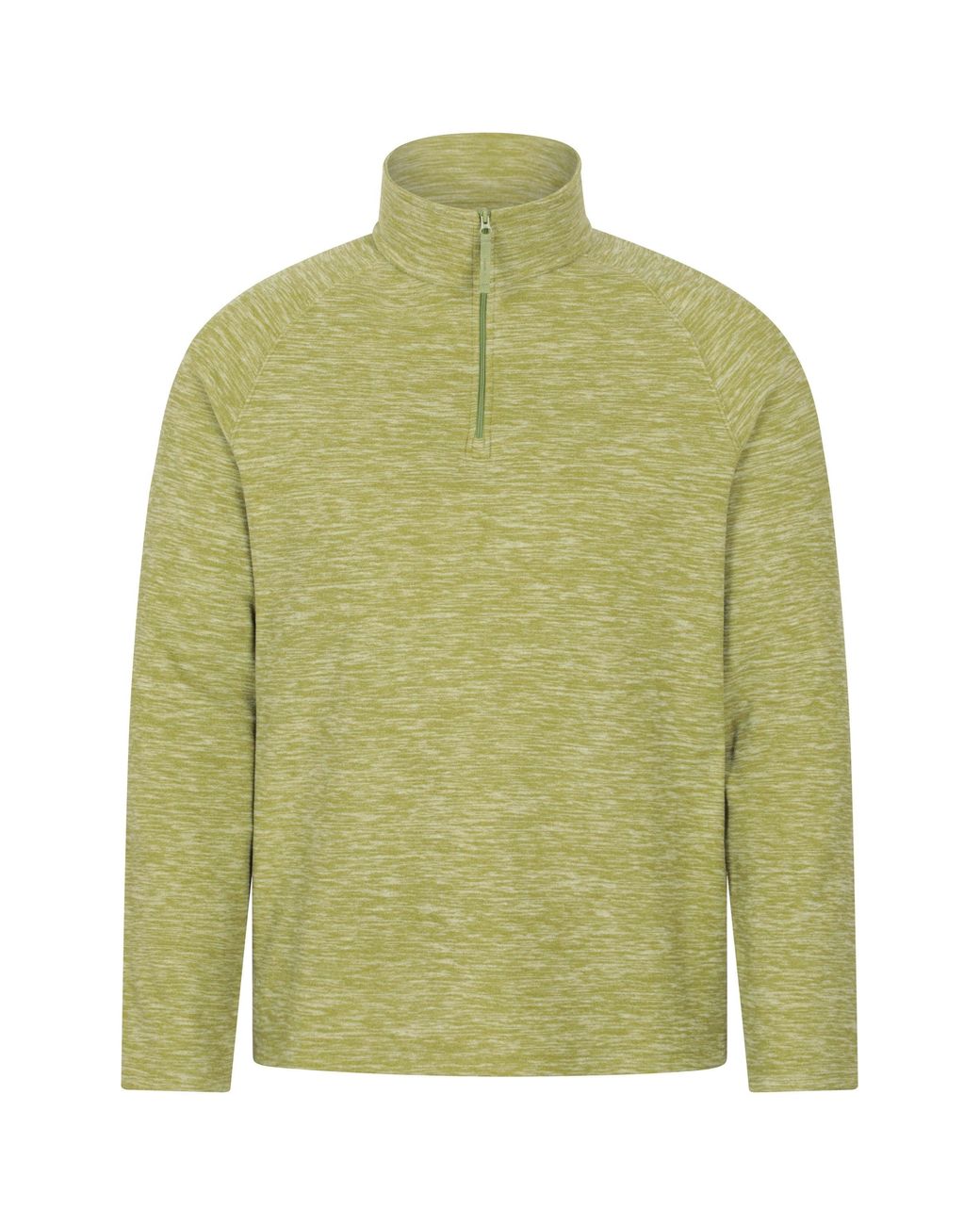 Mountain Warehouse Green 'Snowdon' Fleece Top Half Zip Breathable Quick Dry Sweater for men