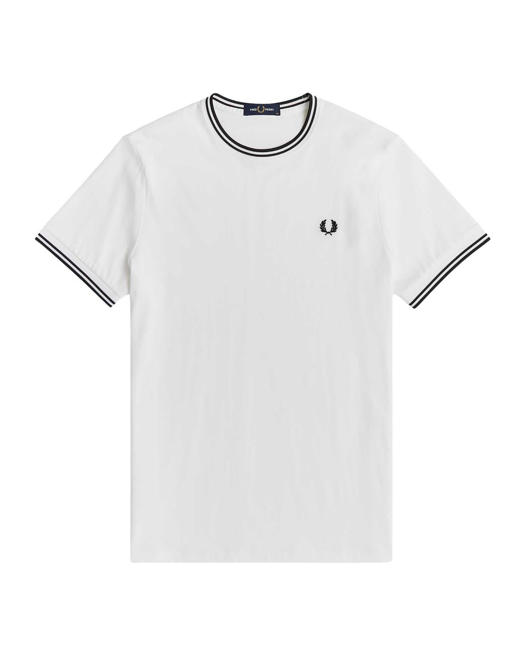Fred Perry White Basic T-Shirt Cotton for men