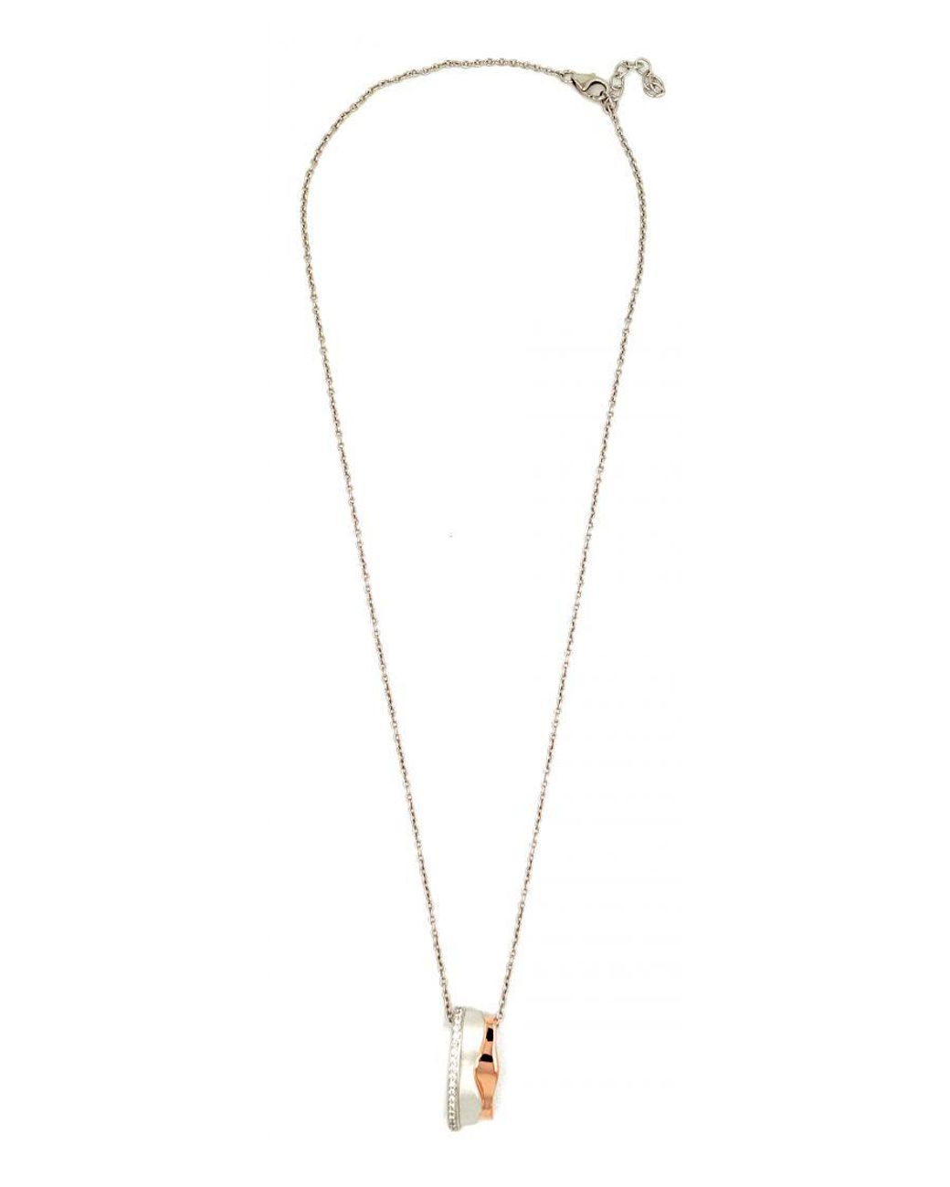 Orphelia Black 925 Sterling Chain With Pendant