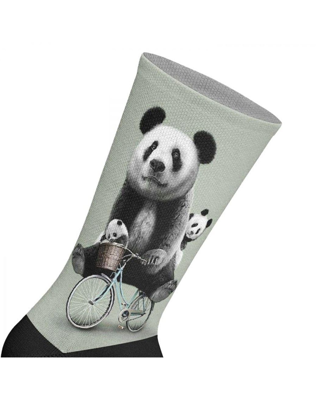 Jenes Socks Black Elastic Printed Long