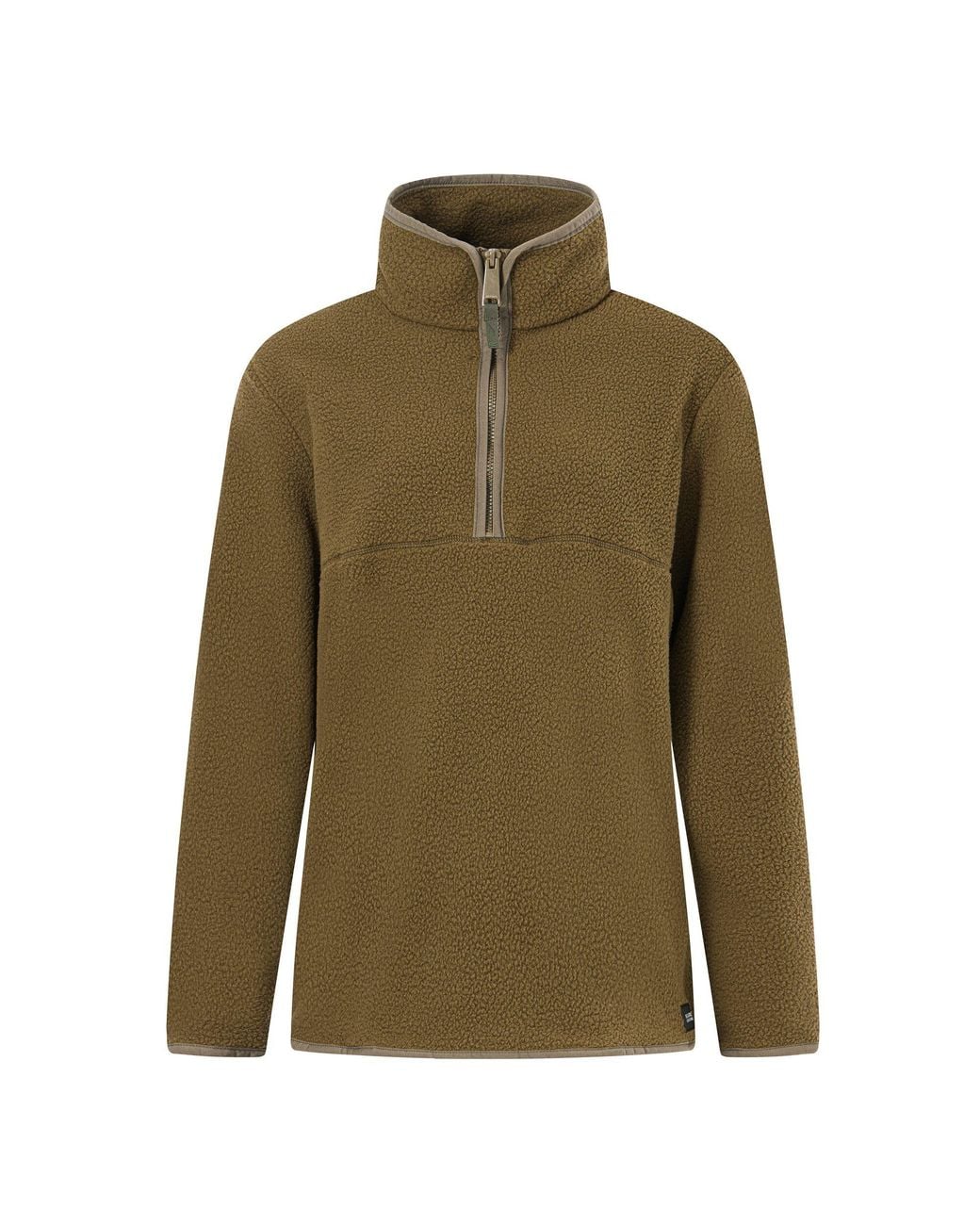 Regatta Green Ladies Frankie Borg Half Zip Fleece (Bark)