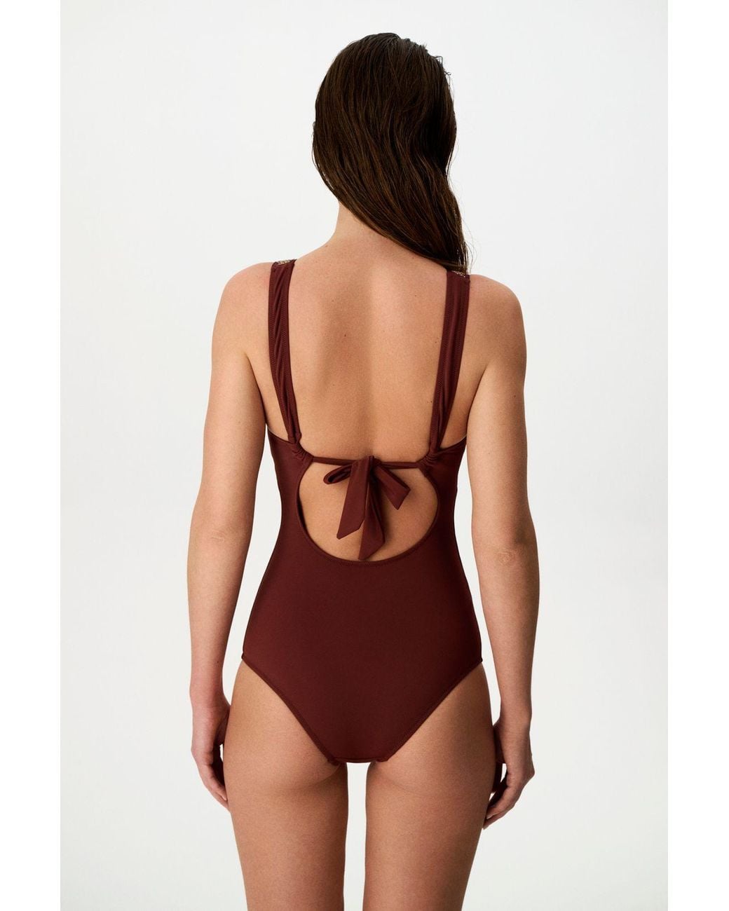 Penti Red Gracie Deep V-Neck Swimsuit