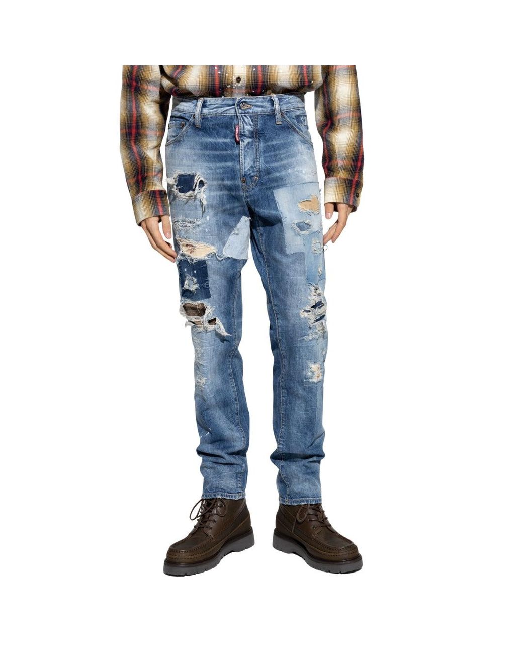 DSquared² Denim Cool Guy Patch Jeans Marineblauw in het Blue voor heren