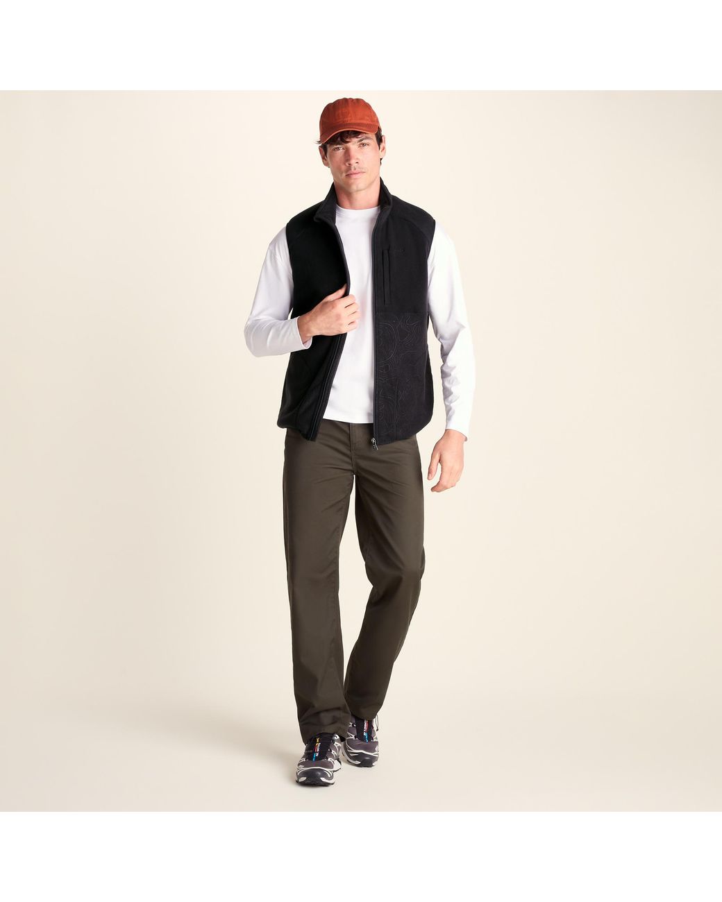 TOG24 Black Ainsworth Microfleece Gilet for men