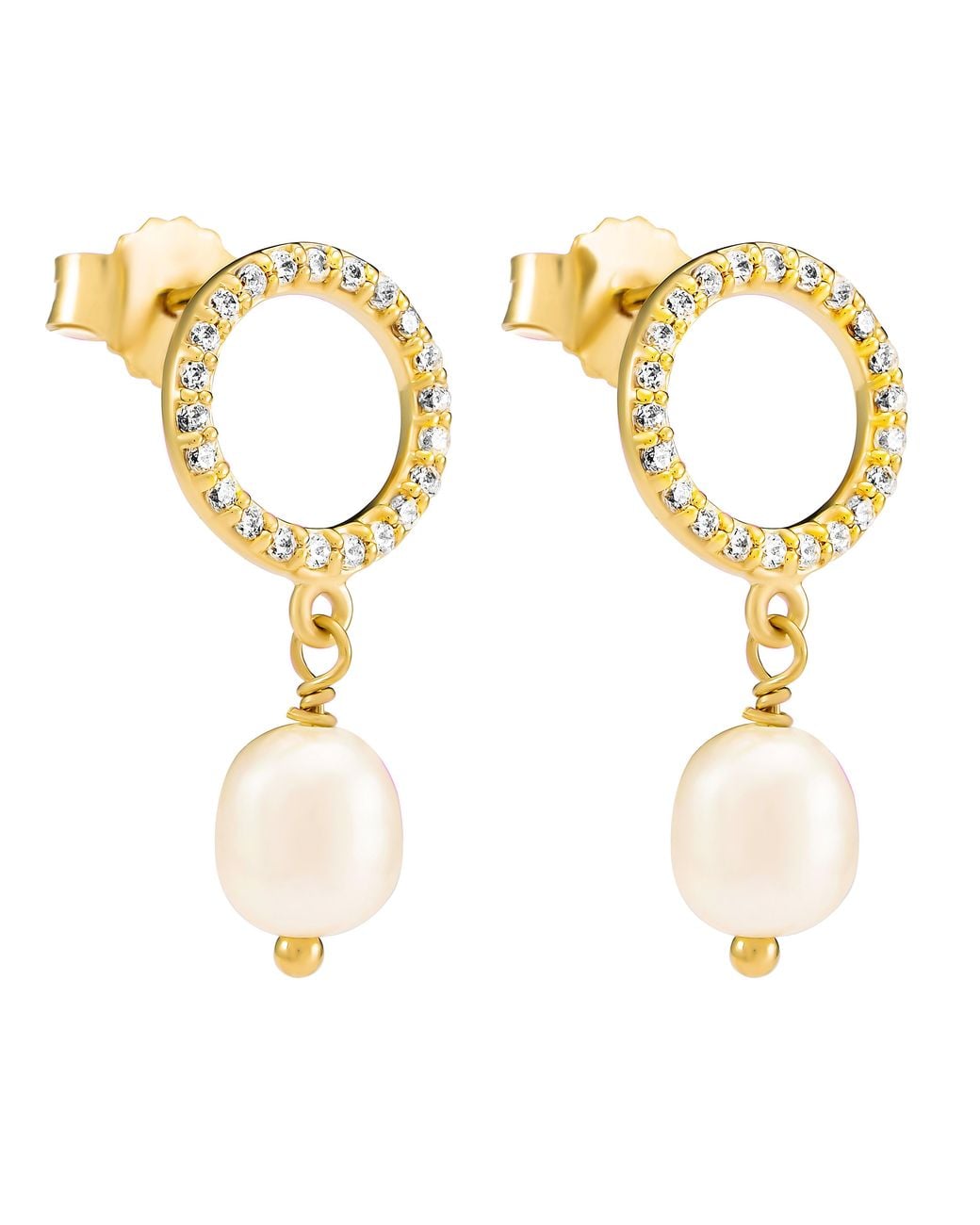 Orphelia Metallic 'Spa' 925 Sterling Drop Earrings
